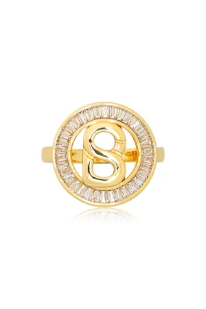 Round Ring Brooch - Gold