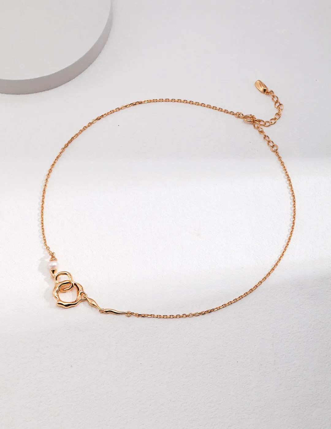 S925 Black Agate / Pearl Necklace