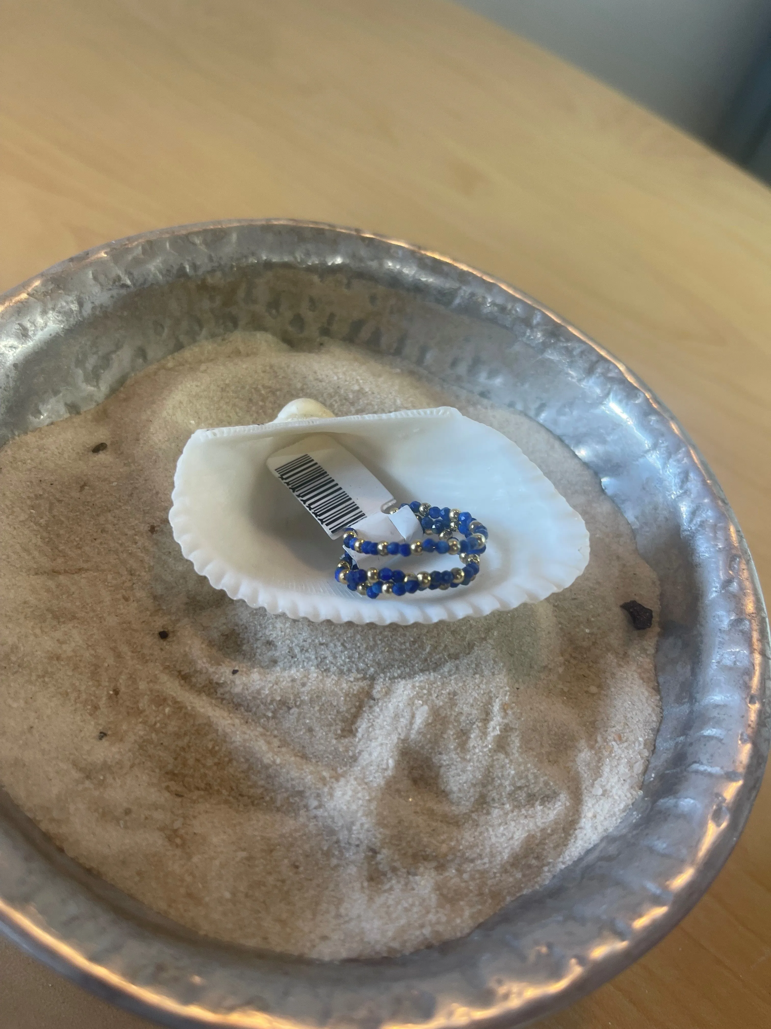 SAPPHIRE SET OF 3 BEADED RINGS