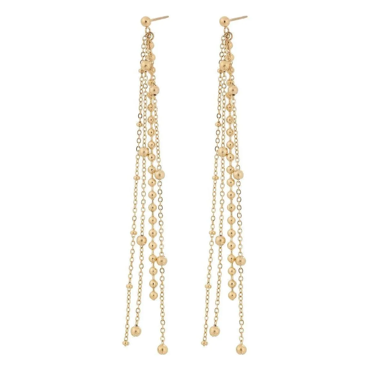 Scope Earrings Multi Gold
