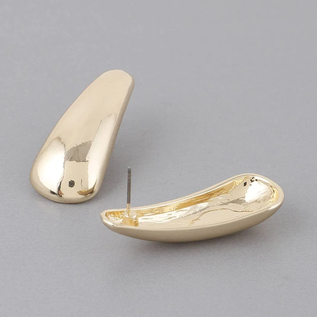 Shiny Abstract Drop Earrings