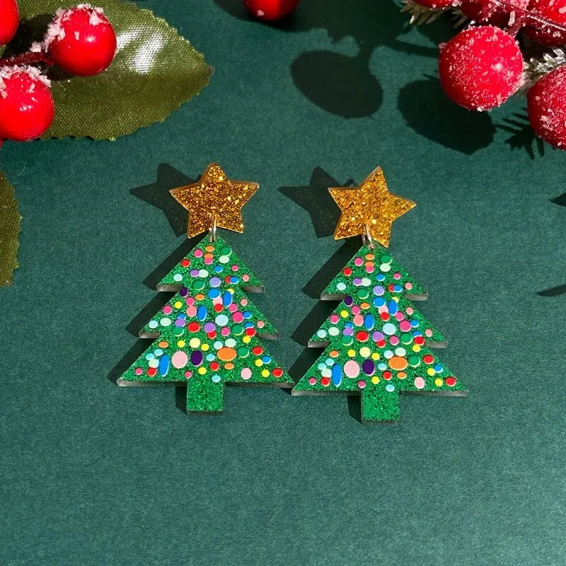 ✨SHINY CHRISTMAS TREE EARRINGS🎄✨