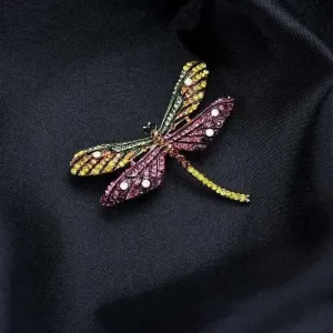 Shop Colorful Dragonfly Brooch Pin - A Vibrant and Eye-catching Accessory for Any Outfit