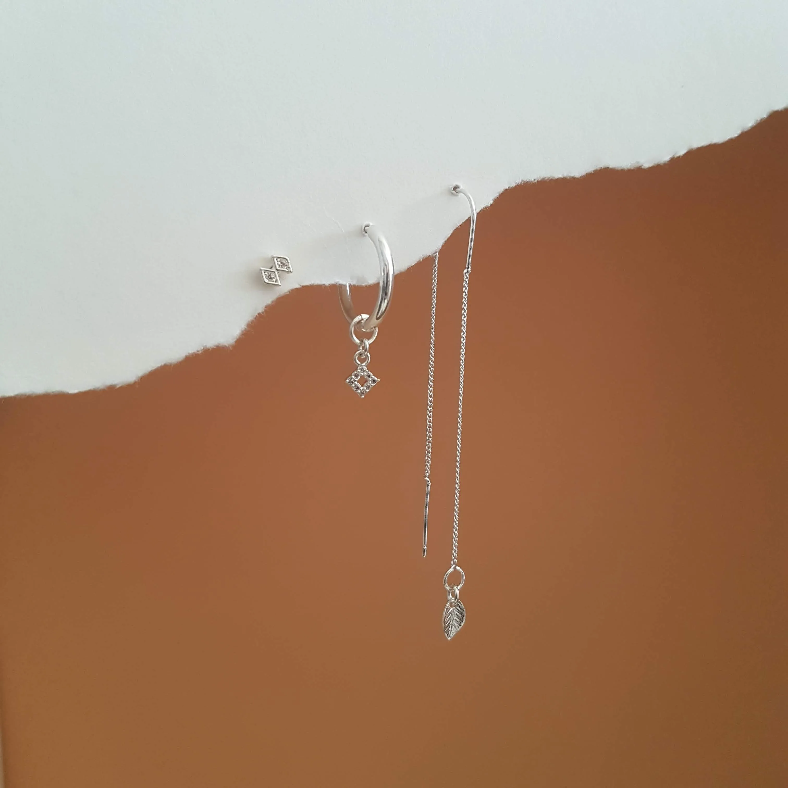 Silver Earring Set - Sparkly and Shiny