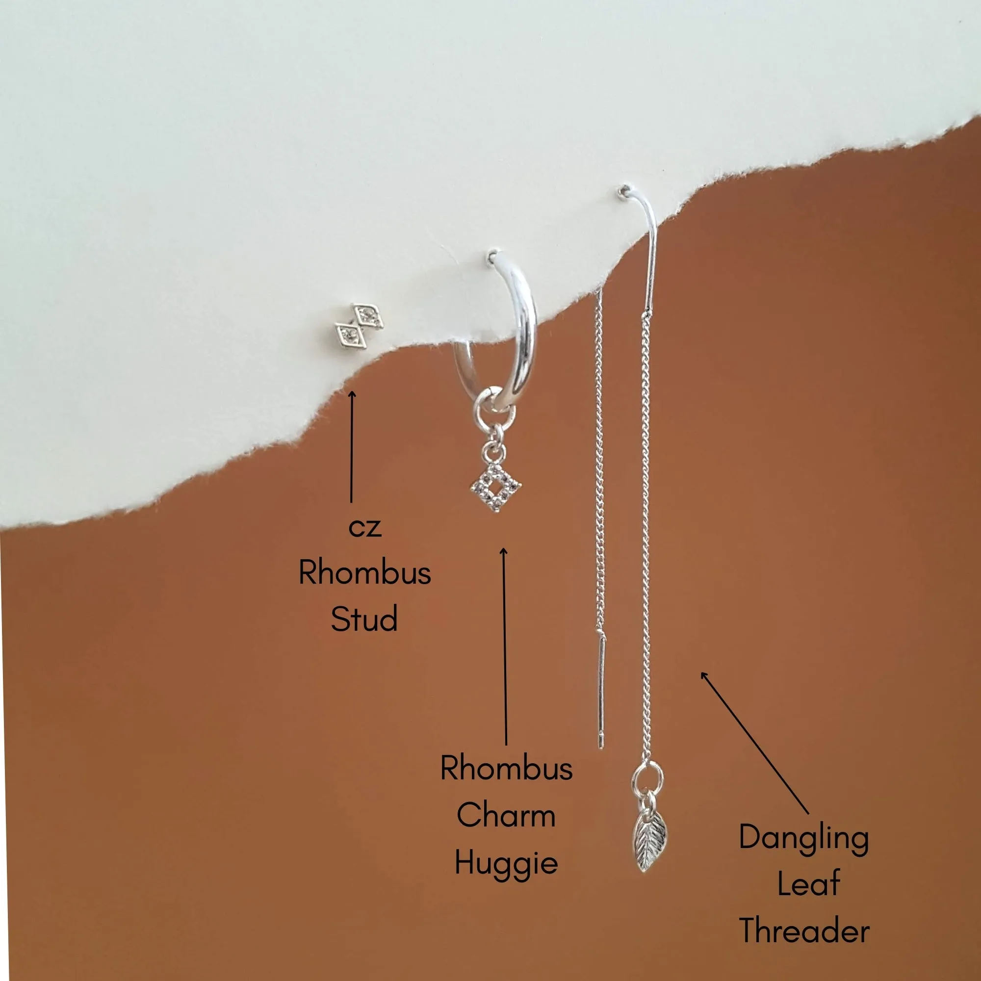 Silver Earring Set - Sparkly and Shiny