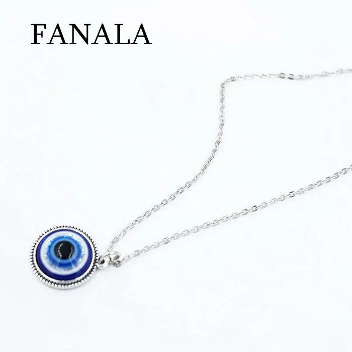 Silver Necklace Eye-Shape