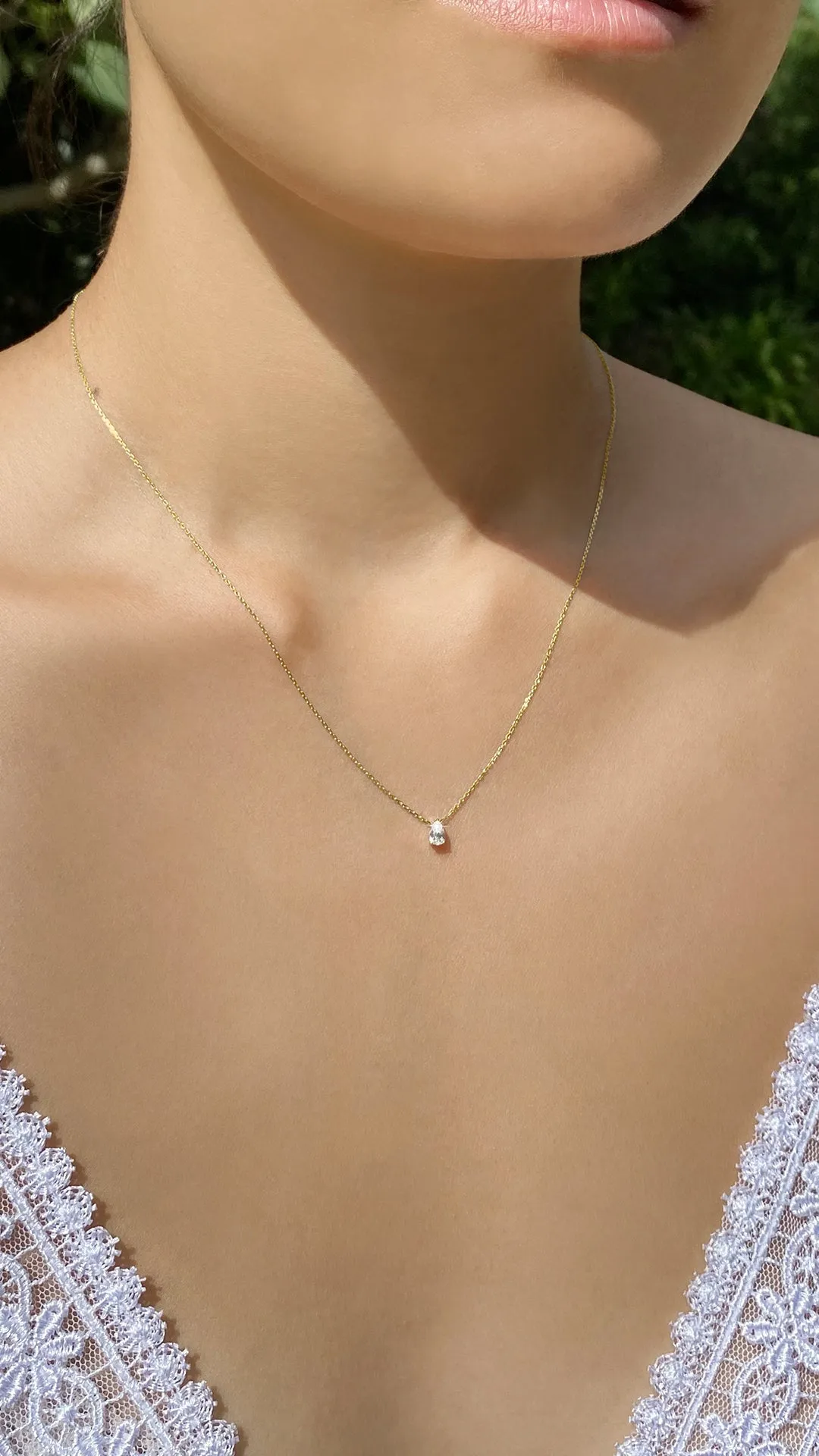 Simone Necklace 0.25ct 18K Yellow Gold