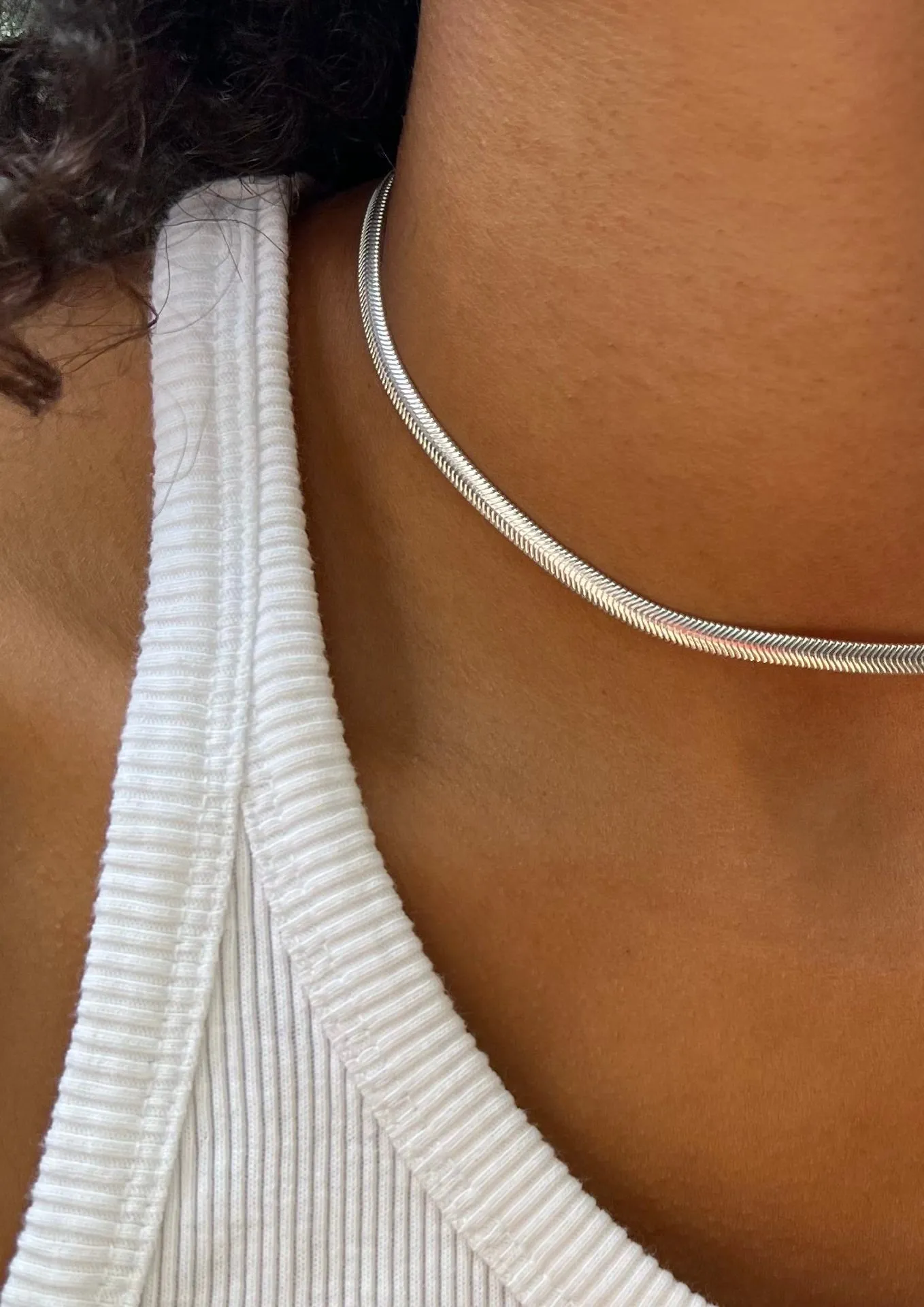 Snake Necklace Silver