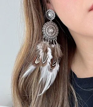 Southwestern Feather earrings
