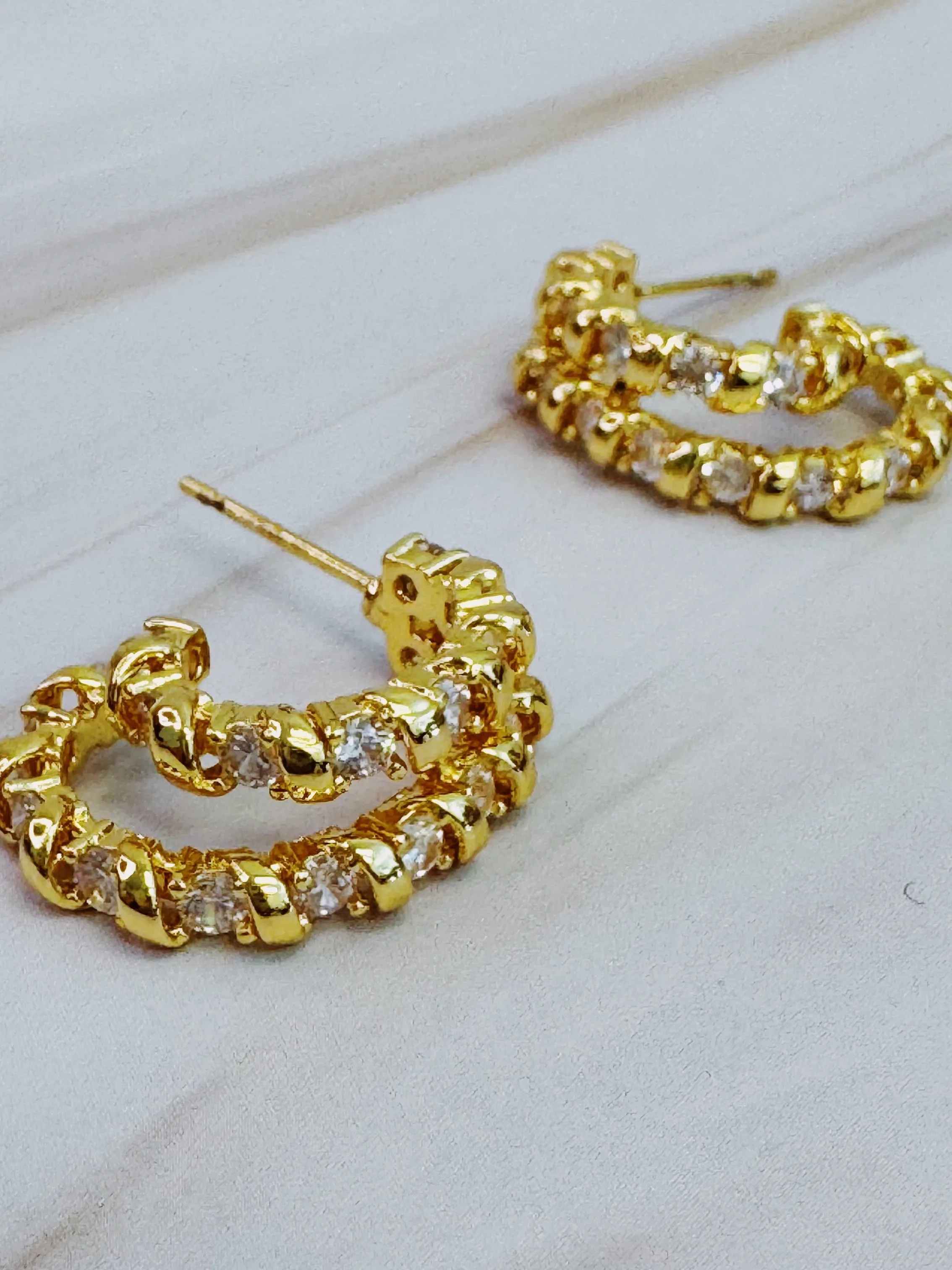 Sparkle & Shine Hoop Earrings