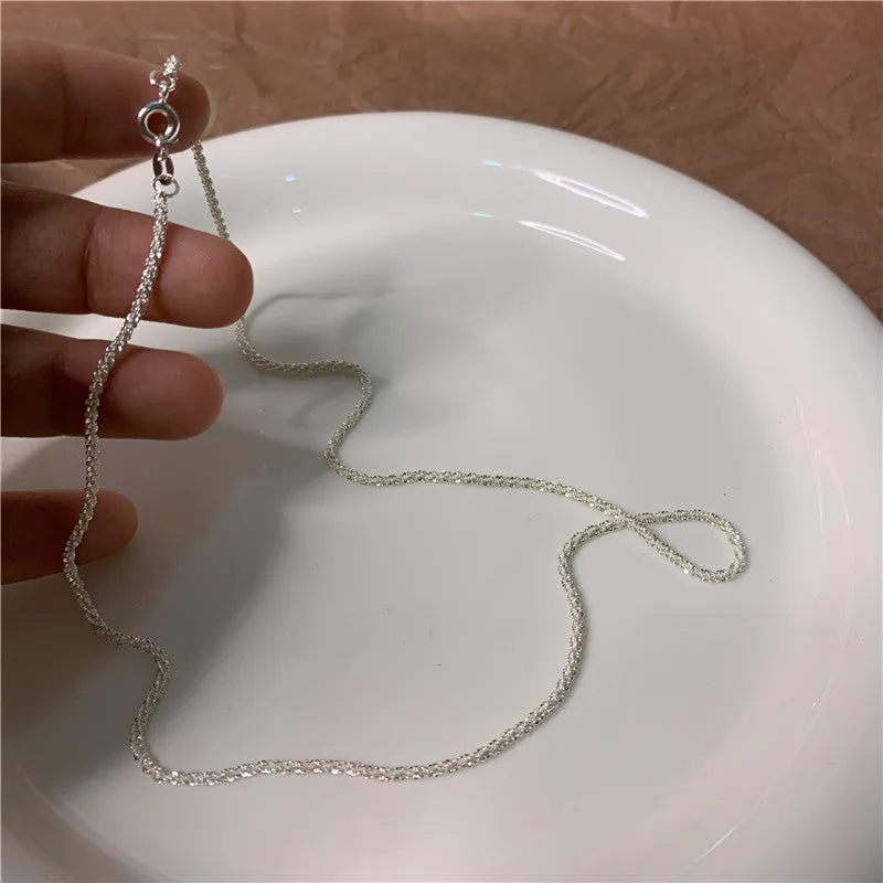 Sparkling Silver Necklace for Women