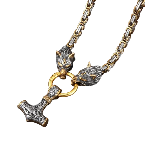 Stainless Steel Vintage Wolf Head  Pendant For Men