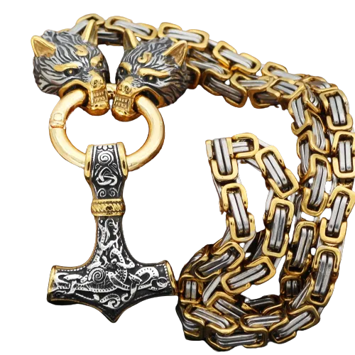 Stainless Steel Vintage Wolf Head  Pendant For Men