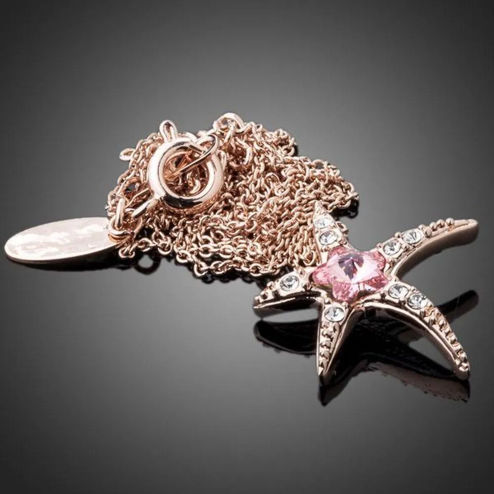 Starfish Crystal Necklace