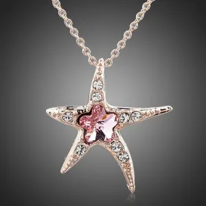 Starfish Crystal Necklace