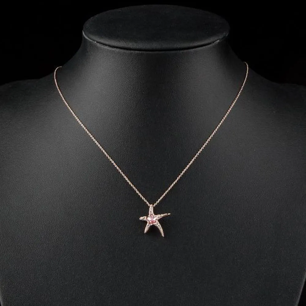 Starfish Crystal Necklace