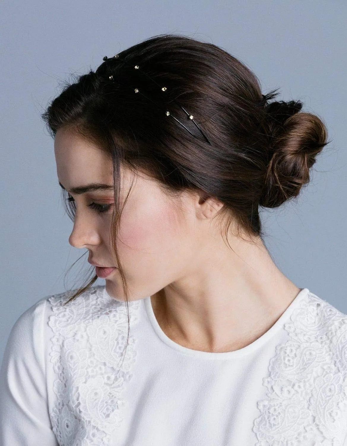 STARGAZER Headband Head Hair Bands - Black Plastic Crystal Rhinestones Decorative Boho Wrap Hairband Fashion Accessories Set for Women Girls AC8003 Yellow