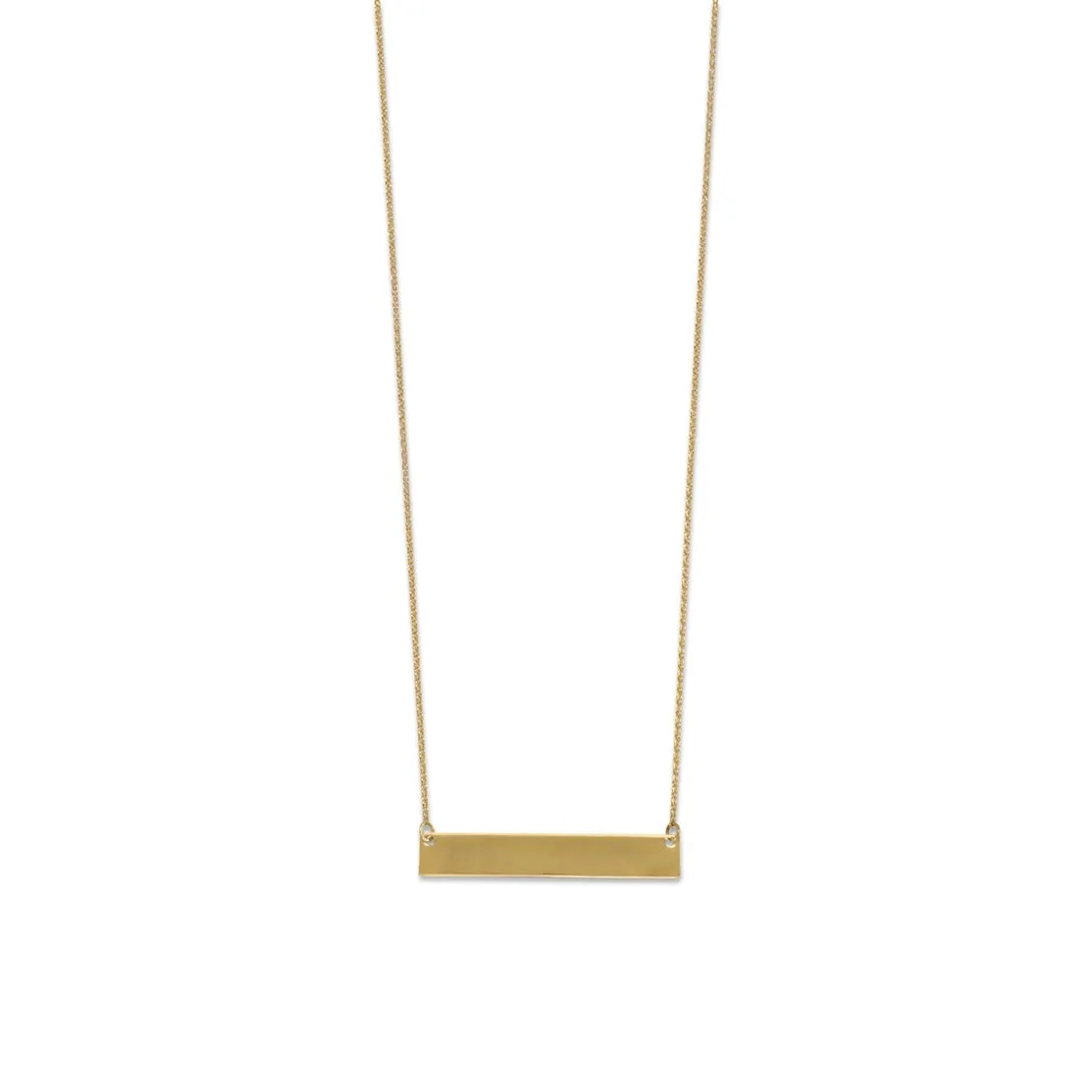 Sterling Silver Horizontal Bar Necklaces