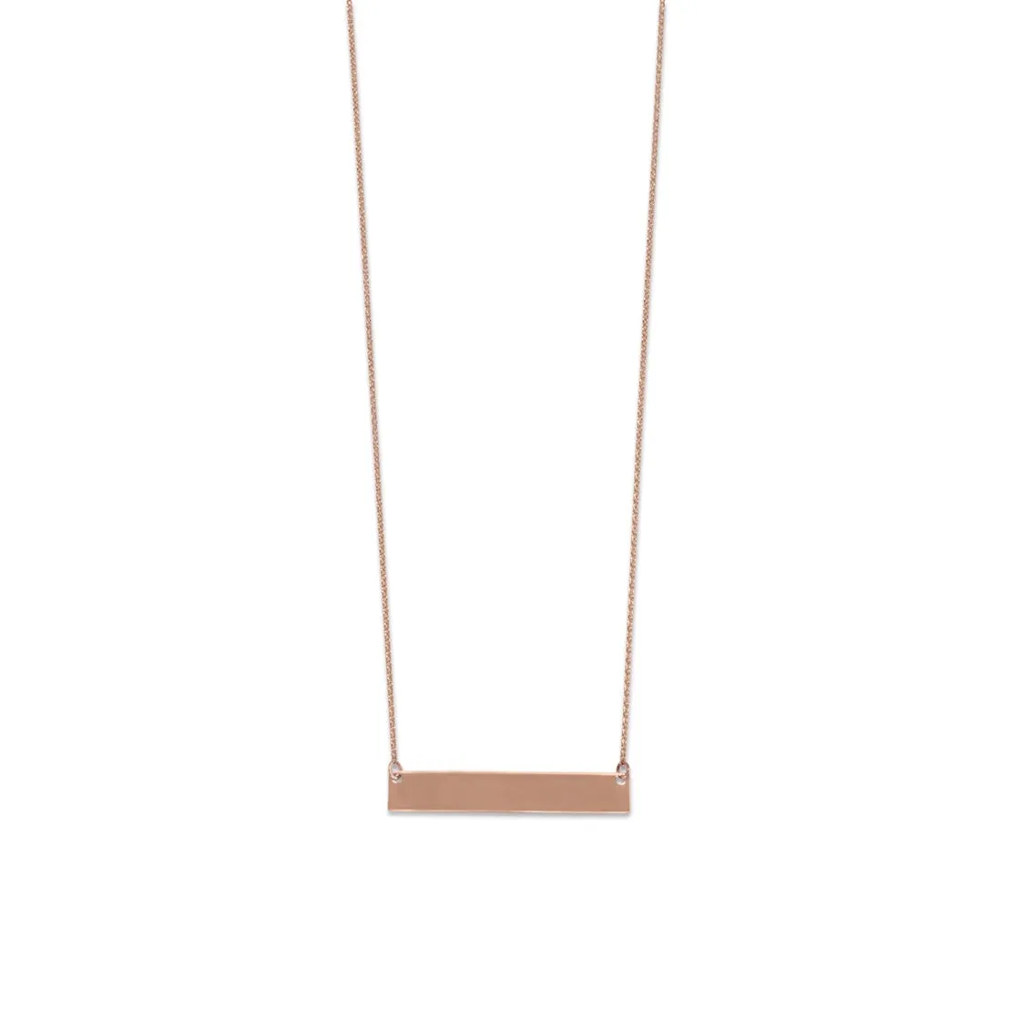 Sterling Silver Horizontal Bar Necklaces