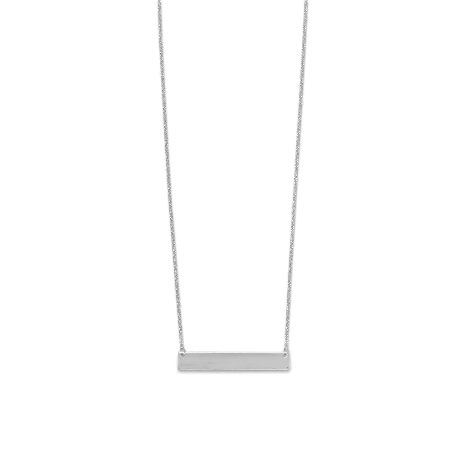 Sterling Silver Horizontal Bar Necklaces
