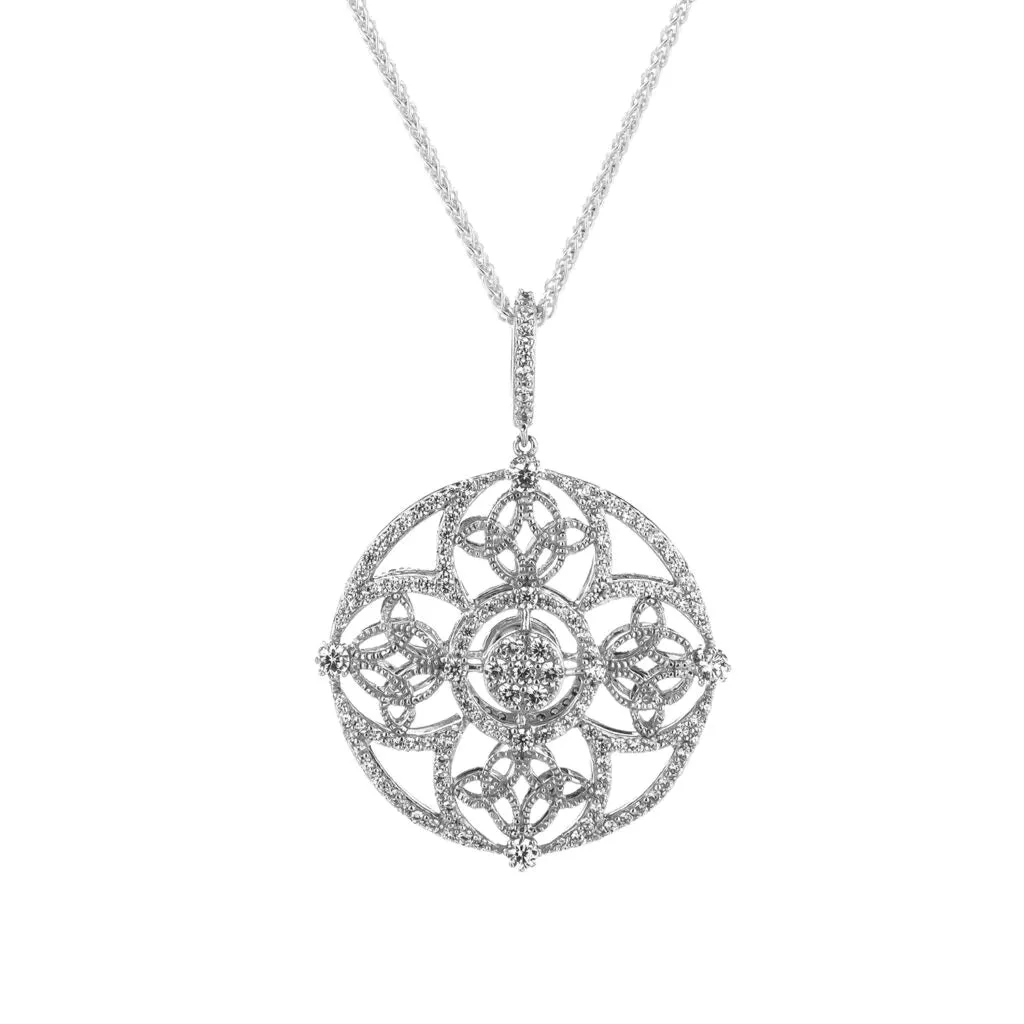 Sterling Silver Night & Day Reversible Pendant | Keith Jack