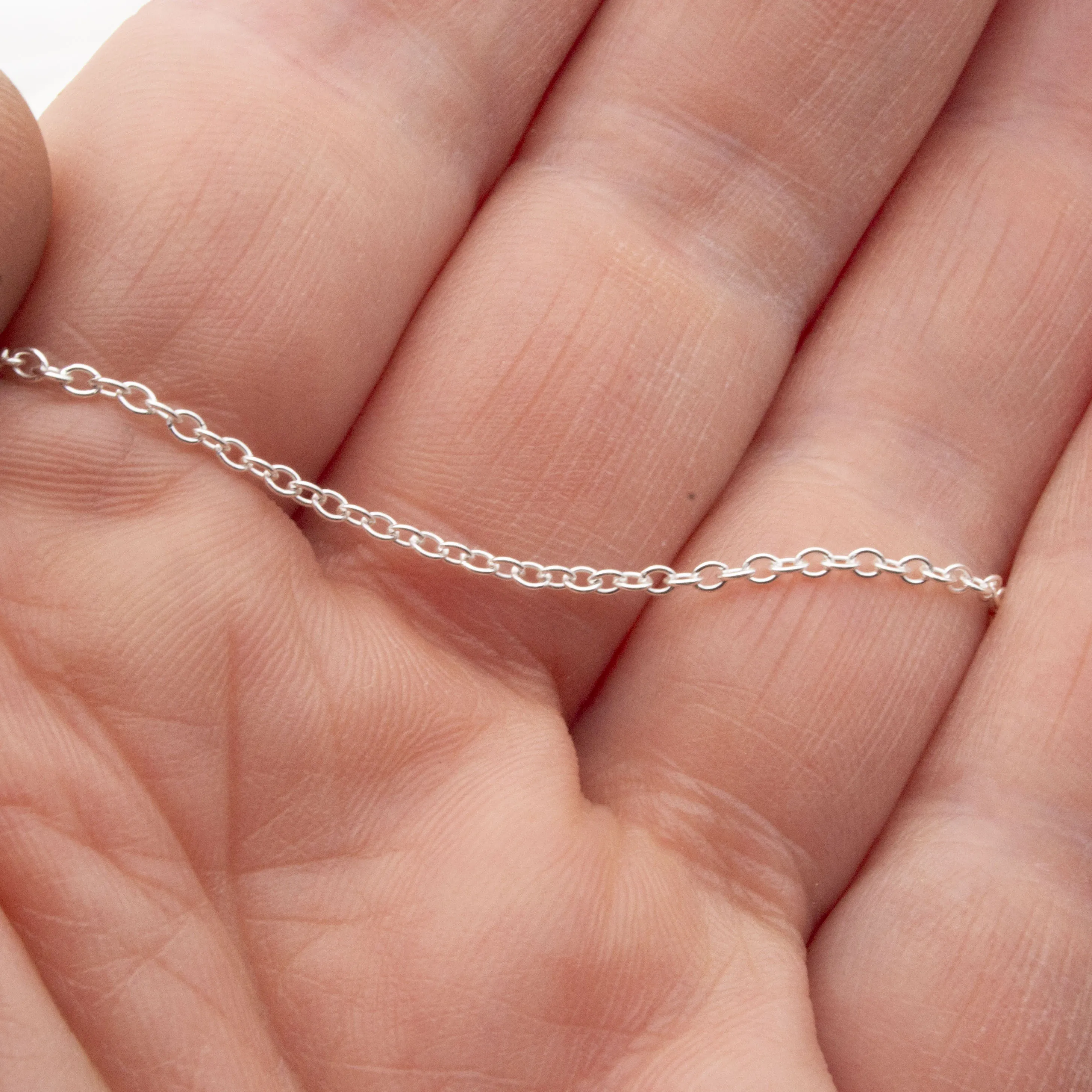 Sterling silver trace chain (looser)
