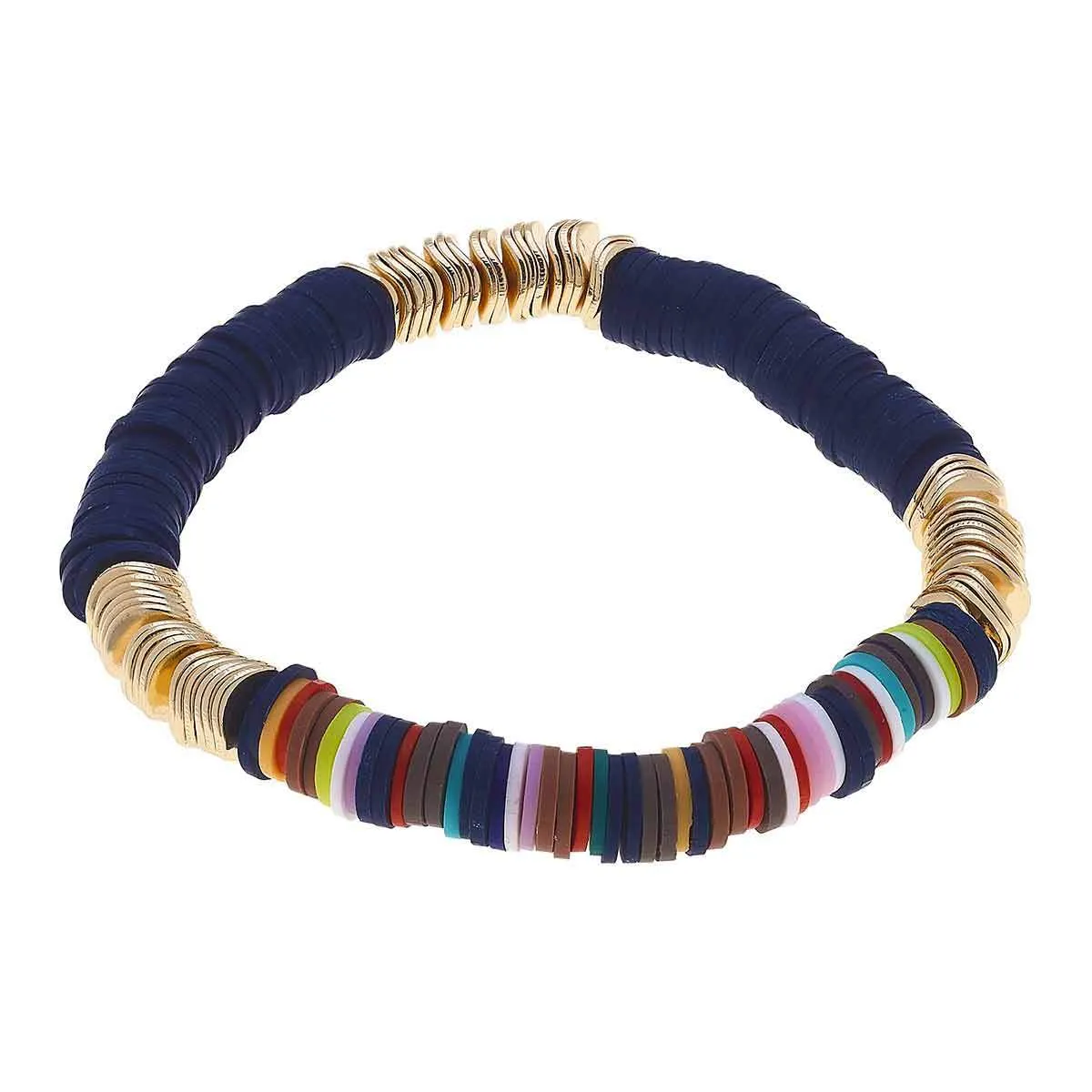 Stretch Rubber Discs Bracelets