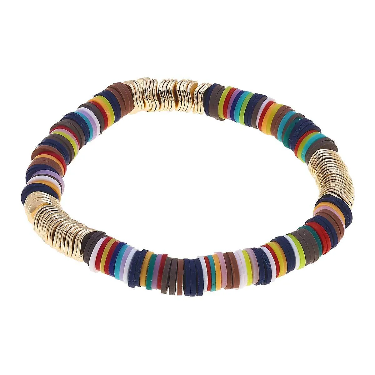 Stretch Rubber Discs Bracelets