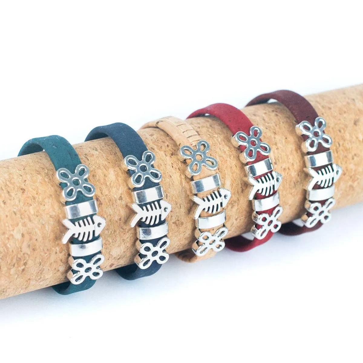 Sustainable Style with a Touch of Whimsy: Handmade Cork Cord Bracelet