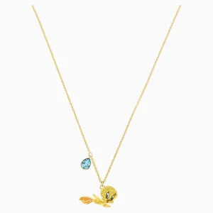Swarovski LOONEY TUNES TWEETY PENDANT, Yellow, Gold Tone Plated -5494374