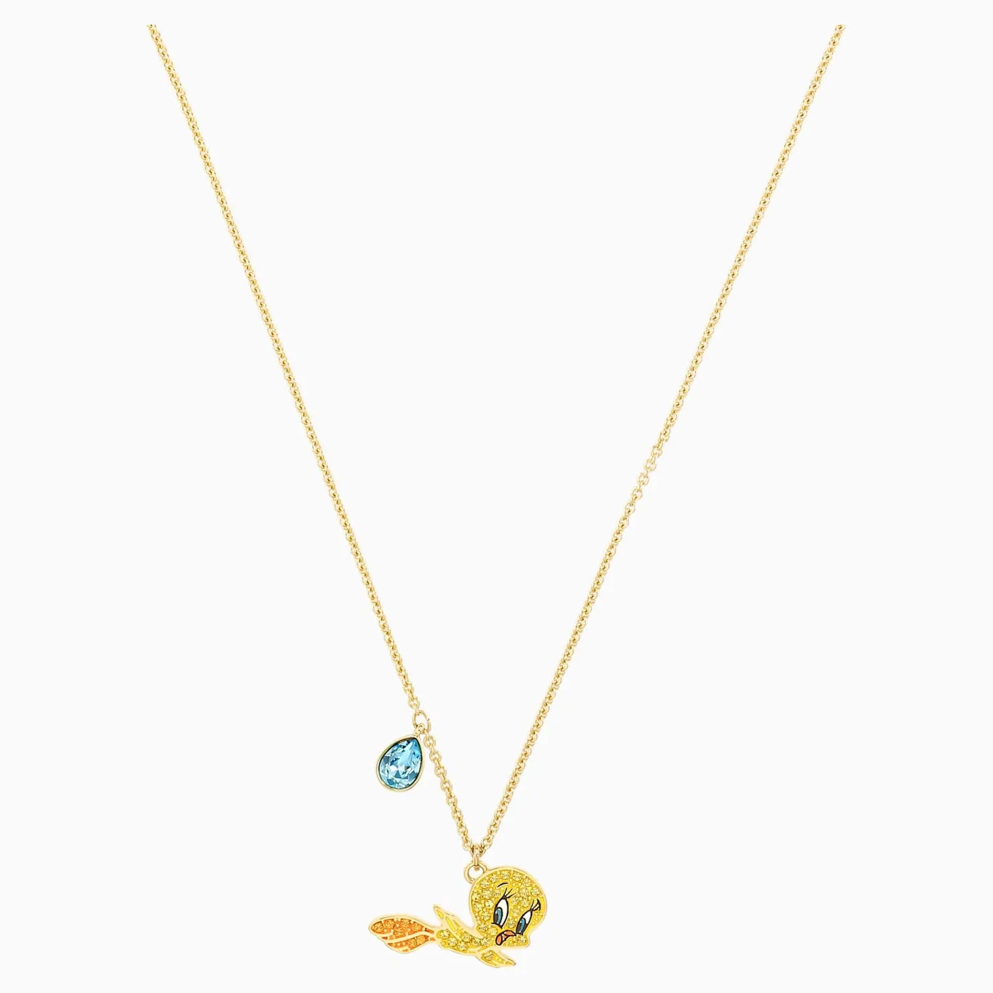 Swarovski LOONEY TUNES TWEETY PENDANT, Yellow, Gold Tone Plated -5494374