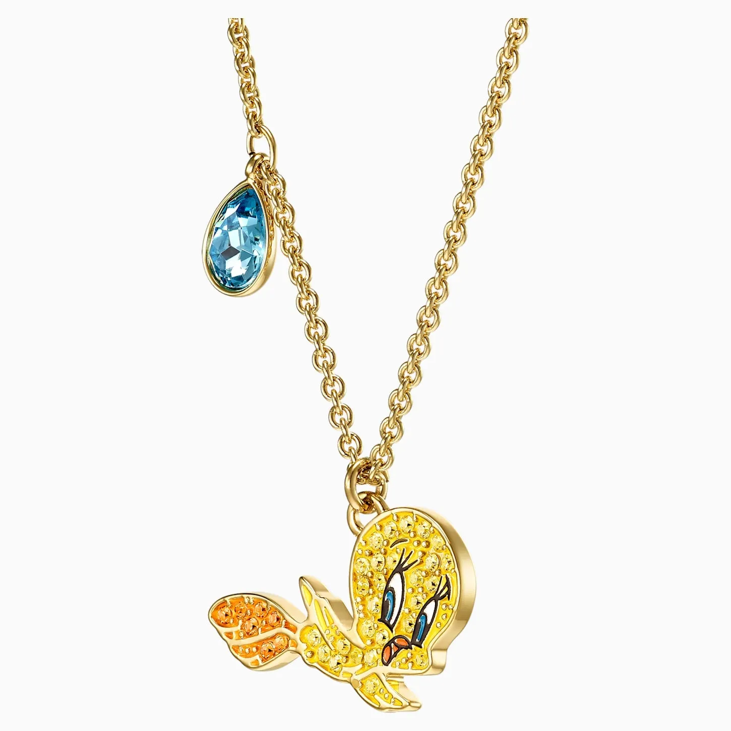 Swarovski LOONEY TUNES TWEETY PENDANT, Yellow, Gold Tone Plated -5494374