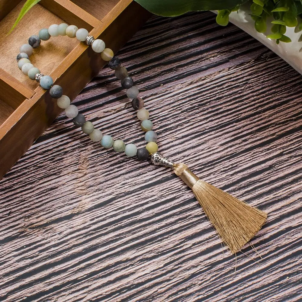 Tasbih Prayer Beads Allah & Muhammad Islamic Prayer Rosary Muslim Islam Misbaha Tasbeeh Sibha 99 Prayer Beads Necklace 33 Prayer Beads Bracelet