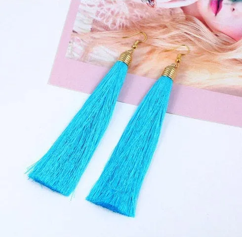 Tassel Earrings, Long or Mini Tassel Earrings, Best Bohemian Earrings, Tassle Earrings, Dangle Drop Tassle Earring, Statement Earrings