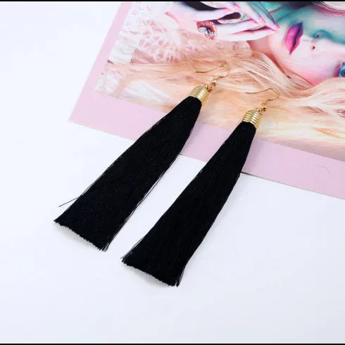 Tassel Earrings, Long or Mini Tassel Earrings, Best Bohemian Earrings, Tassle Earrings, Dangle Drop Tassle Earring, Statement Earrings