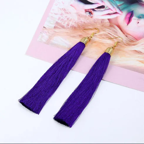 Tassel Earrings, Long or Mini Tassel Earrings, Best Bohemian Earrings, Tassle Earrings, Dangle Drop Tassle Earring, Statement Earrings