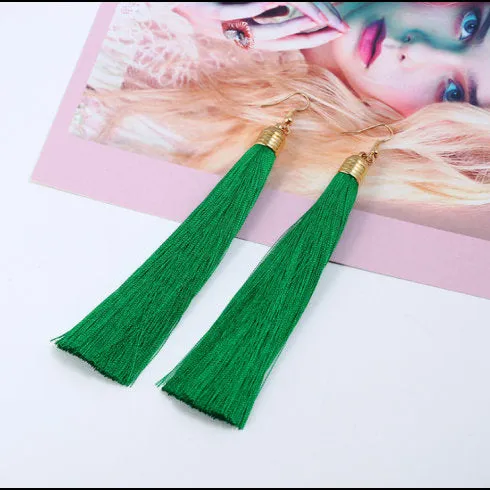 Tassel Earrings, Long or Mini Tassel Earrings, Best Bohemian Earrings, Tassle Earrings, Dangle Drop Tassle Earring, Statement Earrings