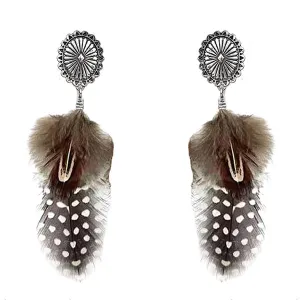 The Beth Feather Earrings