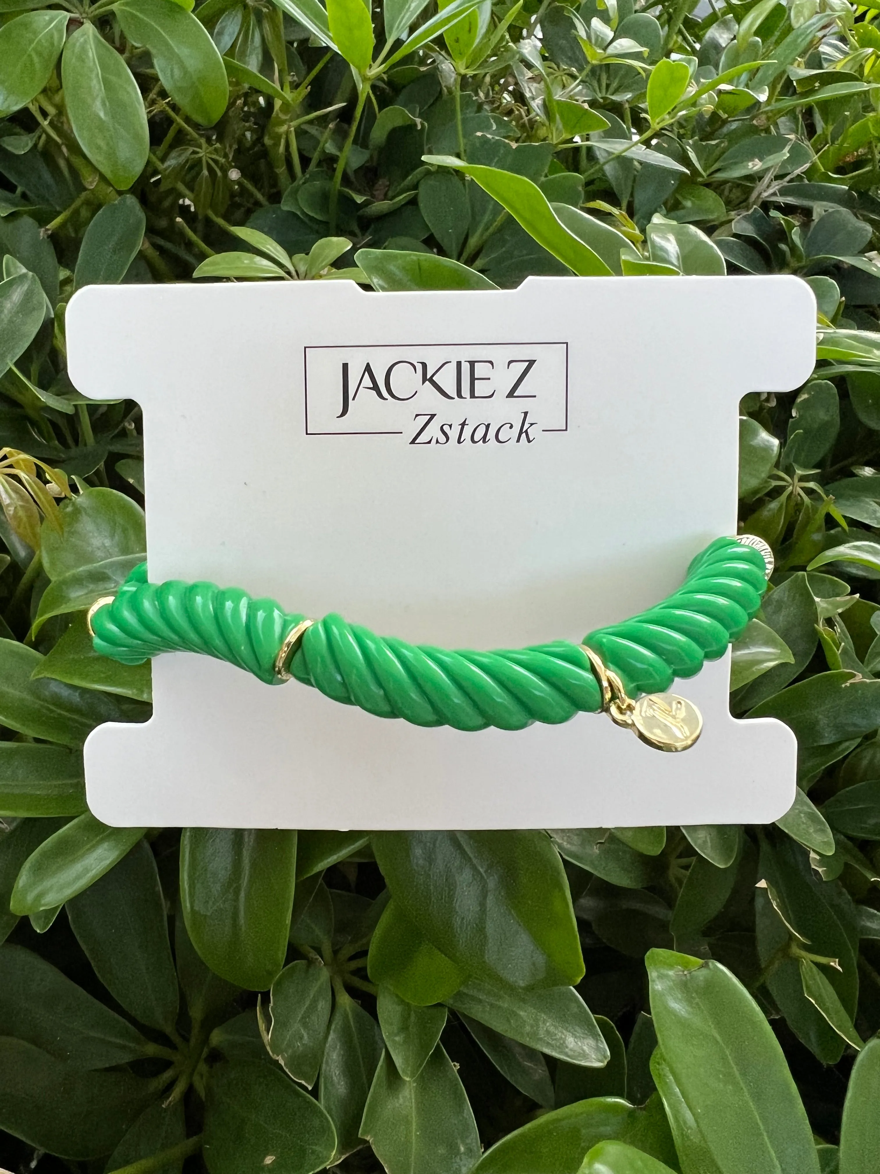 The Green "Calypso" Single Strand Bracelet - Zstacks