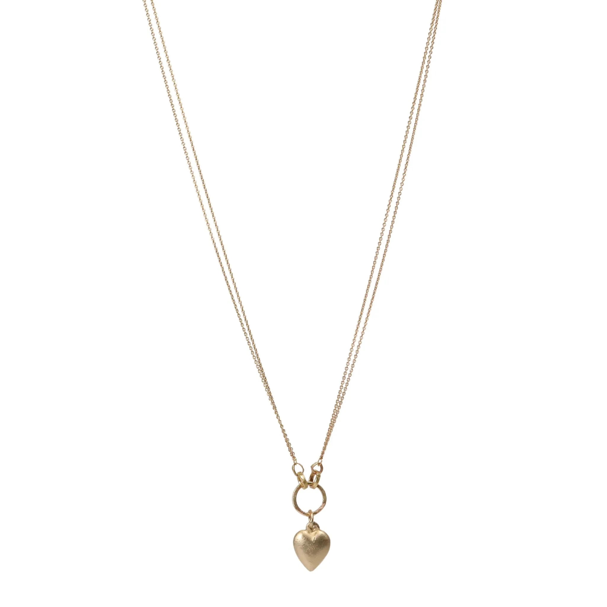 The "Sweetheart" 14 Karat Gold Necklace with a Heart Charm