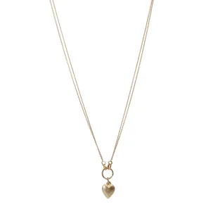 The "Sweetheart" 14 Karat Gold Necklace with a Heart Charm