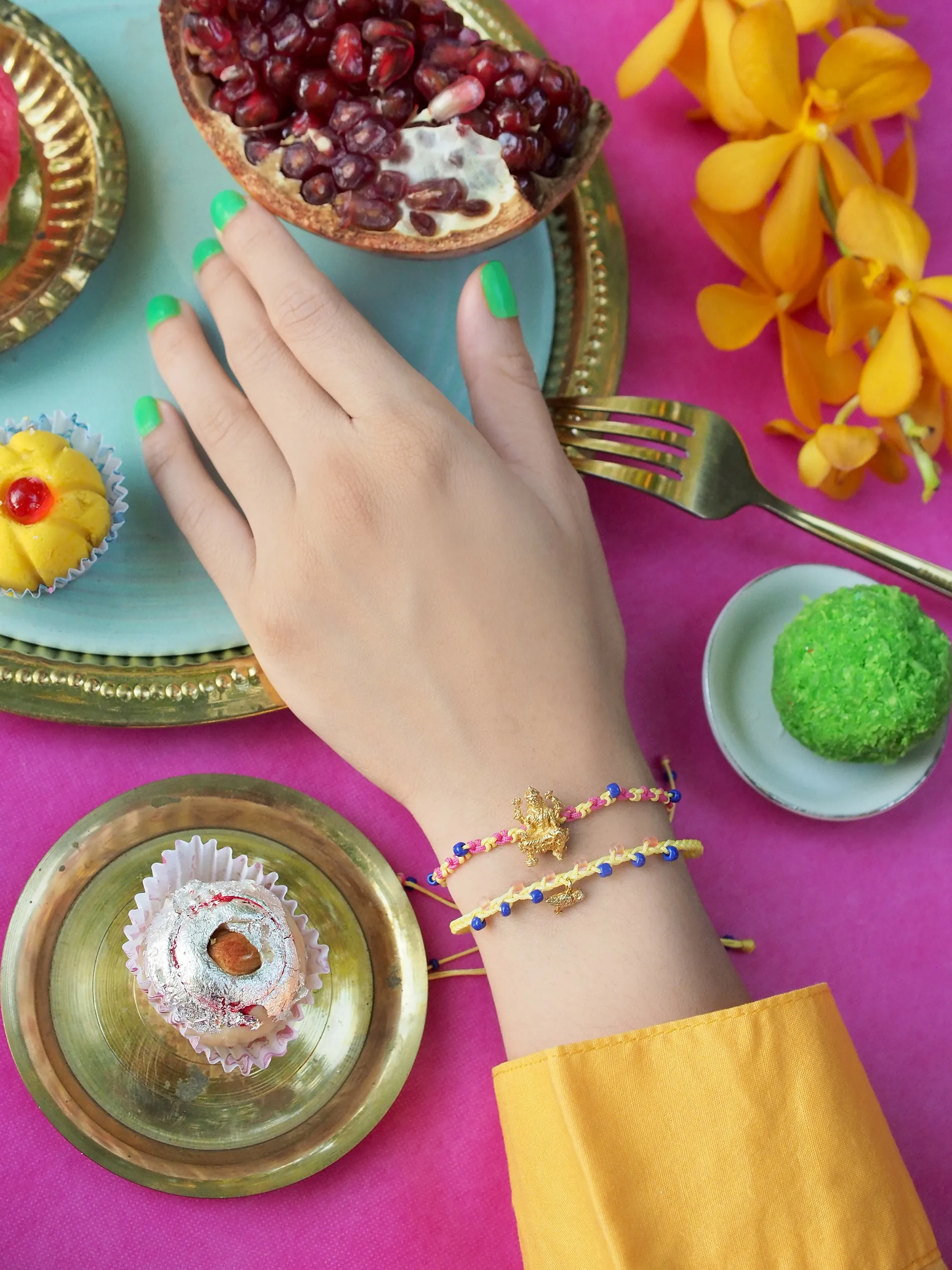 Tridevi Lakshmi Colorful SET Bracelets |  Favora - Trinity