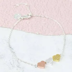 Triple Heart Bracelet