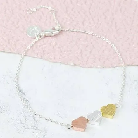 Triple Heart Bracelet
