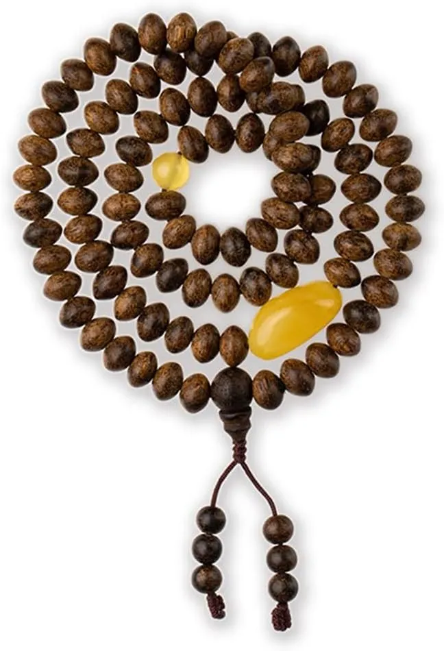 Unisex Agarwood Bracelet Abacus Bead Bracelet Minimalist Mala Prayer Beads Wooden Bracelet for Meditation Accessories Gift