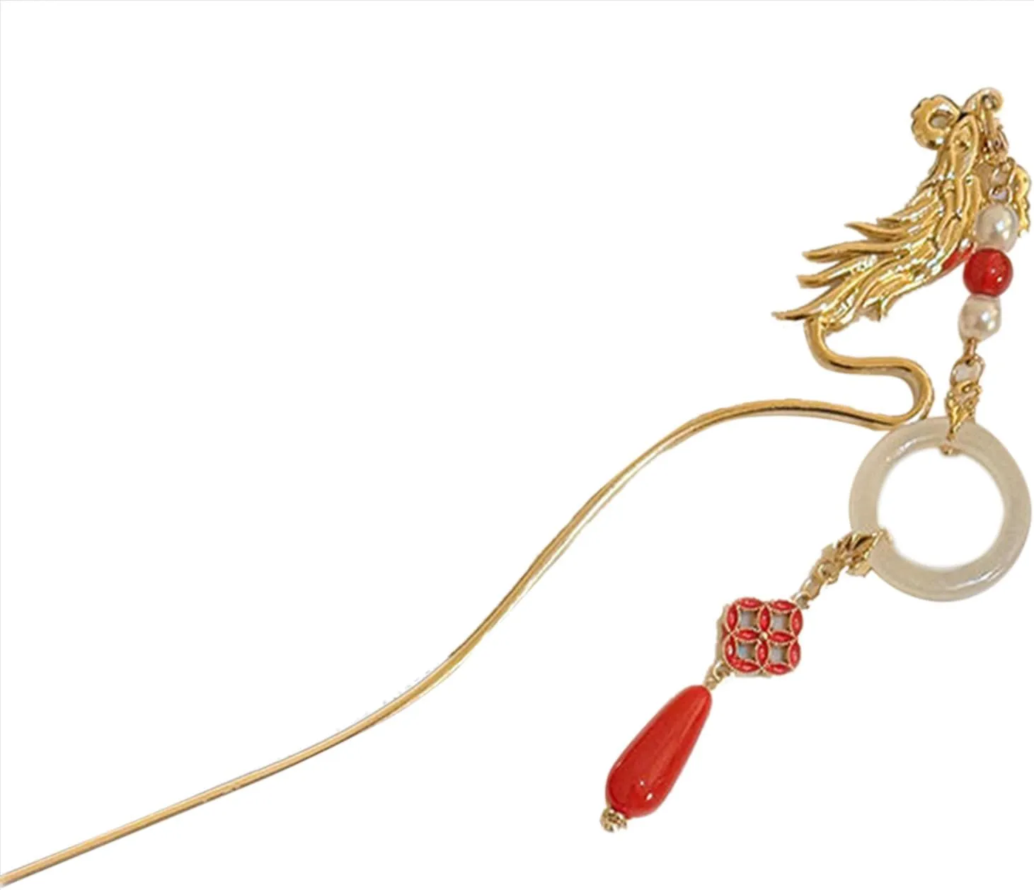 Vintage Tassels Hair Stick Chinese Dangling Hairpin Barrettes Chopstick Hair Pin for Women Hair Styling