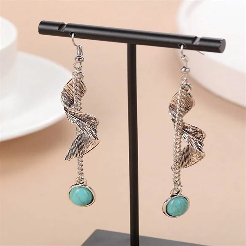 Wholesale Bohemian Tassel Vintage Turquoise Earrings