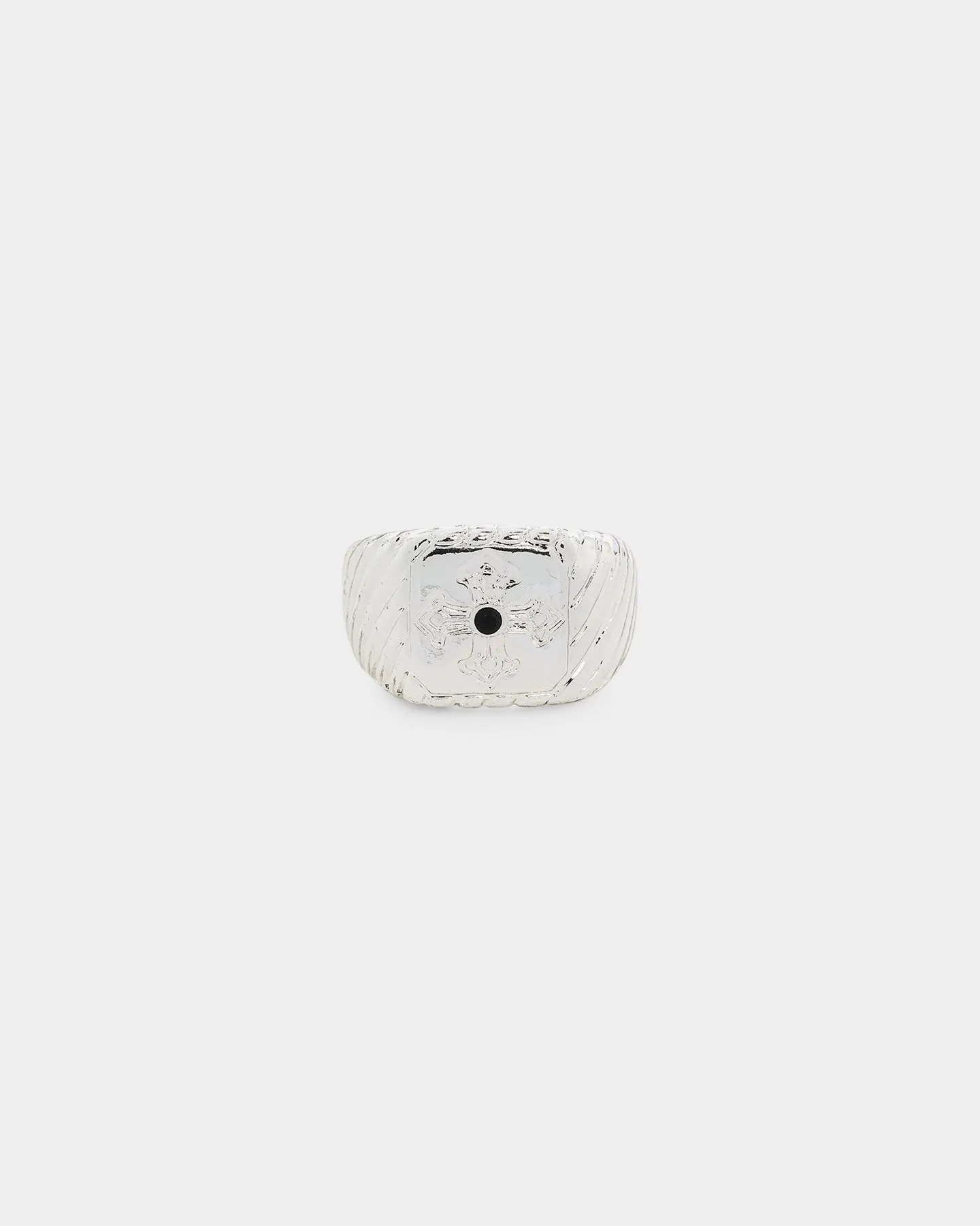 Wild for the Weekend Scripted Crystal Ring Pack Silver