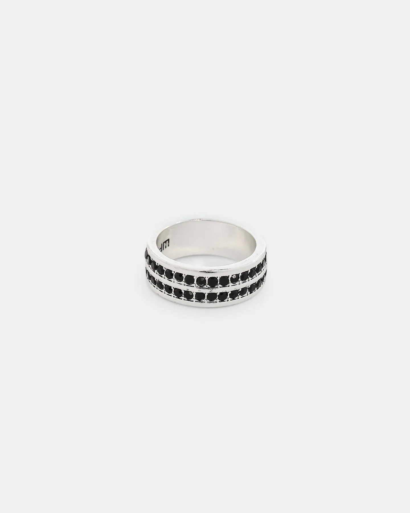 Wild for the Weekend Scripted Crystal Ring Pack Silver