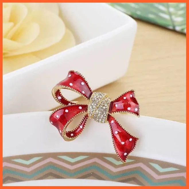 Women Pearl Rhinestone Butterfly Brooch | Trendy Elegant Leaf Brooch Pins